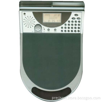 PS-8288 fm mouse mat radio with calculator, calendar, clock and speaker